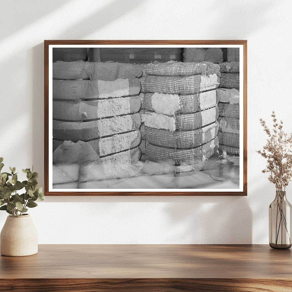 Cotton Linters and Middling Cotton Bales in Houston 1939 - Available at KNOWOL