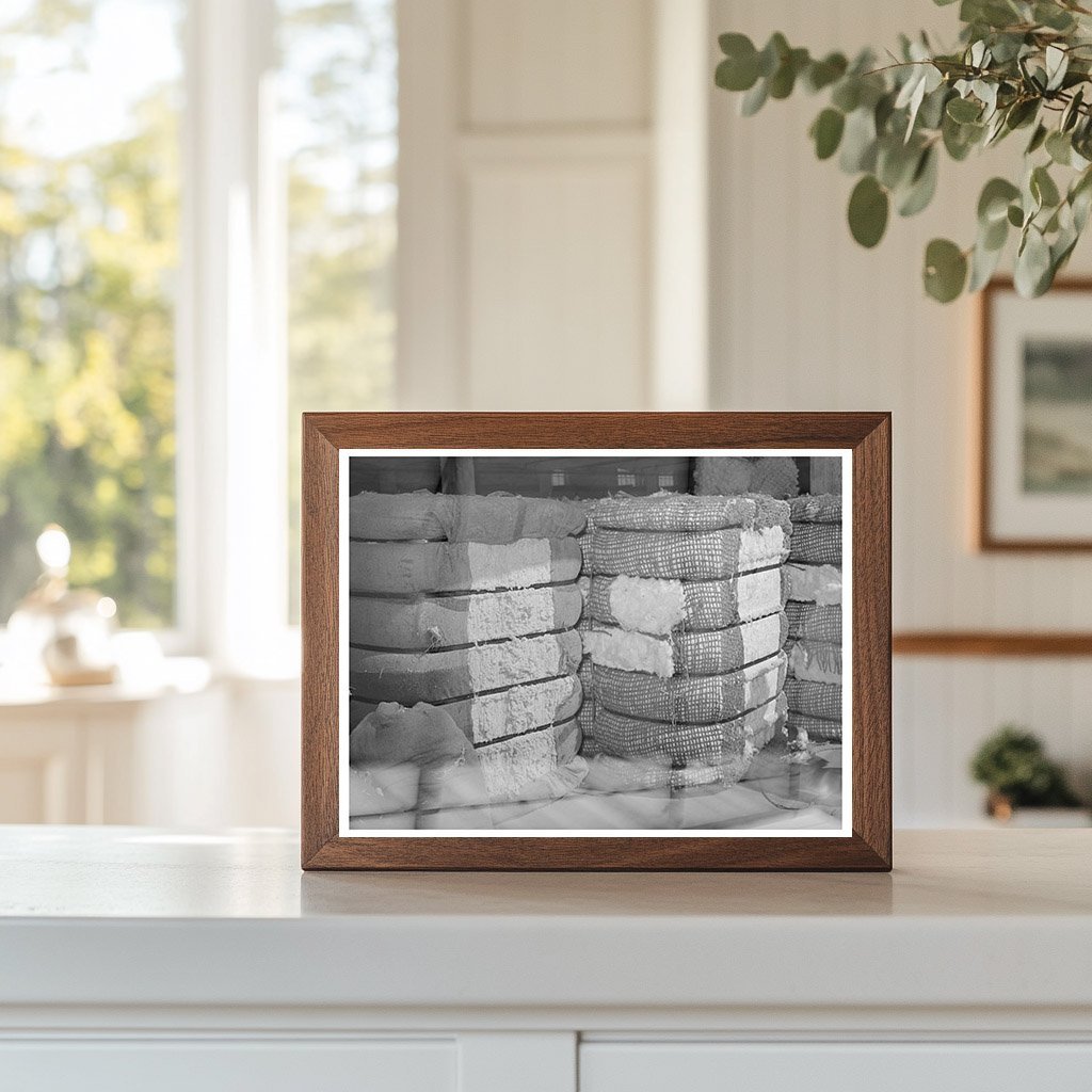 Cotton Linters and Middling Cotton Bales in Houston 1939 - Available at KNOWOL