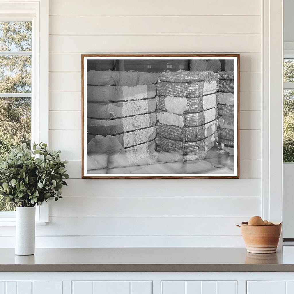 Cotton Linters and Middling Cotton Bales in Houston 1939 - Available at KNOWOL