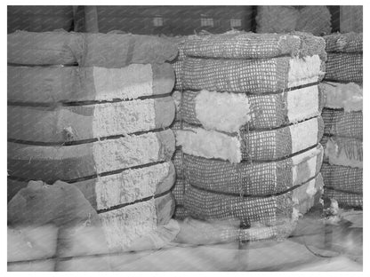 Cotton Linters and Middling Cotton Bales in Houston 1939 - Available at KNOWOL