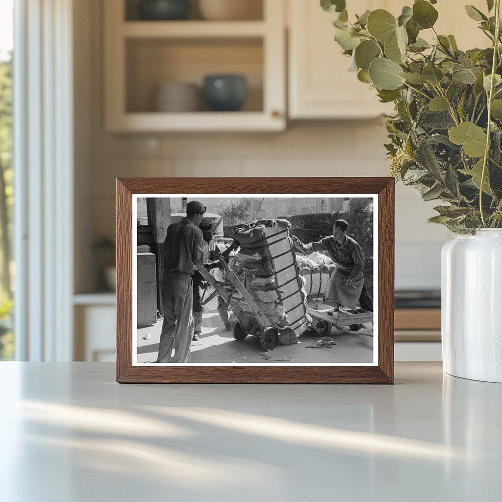 Cotton Loading at Houston Compress October 1939 - Available at KNOWOL