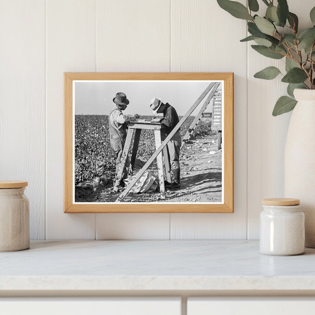 Cotton Pickers in San Joaquin Valley 1936 Black and White Photo - Available at KNOWOL