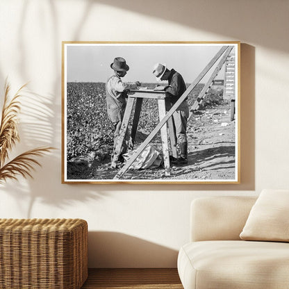 Cotton Pickers in San Joaquin Valley 1936 Black and White Photo - Available at KNOWOL