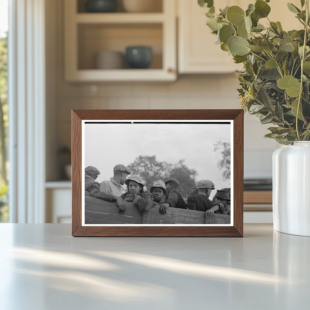 Cotton Pickers in Truck Pine Bluff Arkansas 1938 - Available at KNOWOL