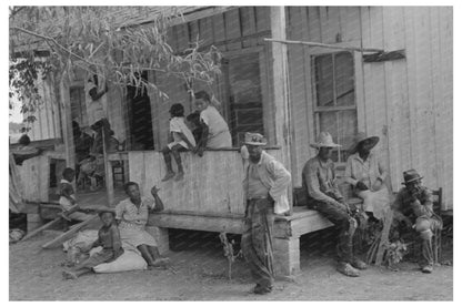 Cotton Pickers Lunch Break Lehi Arkansas September 1938 - Available at KNOWOL