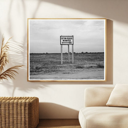 Cotton Pickers on U.S. Highway 99 California 1936 - Available at KNOWOL