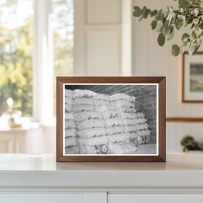 Cotton Seed Meal Storage McLennan County Texas 1939 - Available at KNOWOL