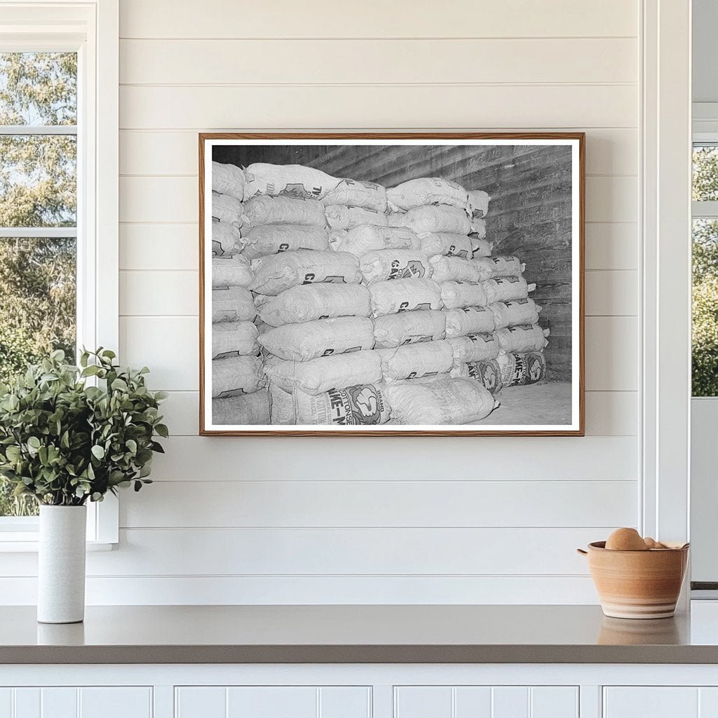 Cotton Seed Meal Storage McLennan County Texas 1939 - Available at KNOWOL