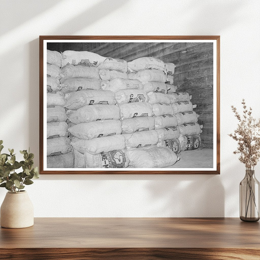 Cotton Seed Meal Storage McLennan County Texas 1939 - Available at KNOWOL