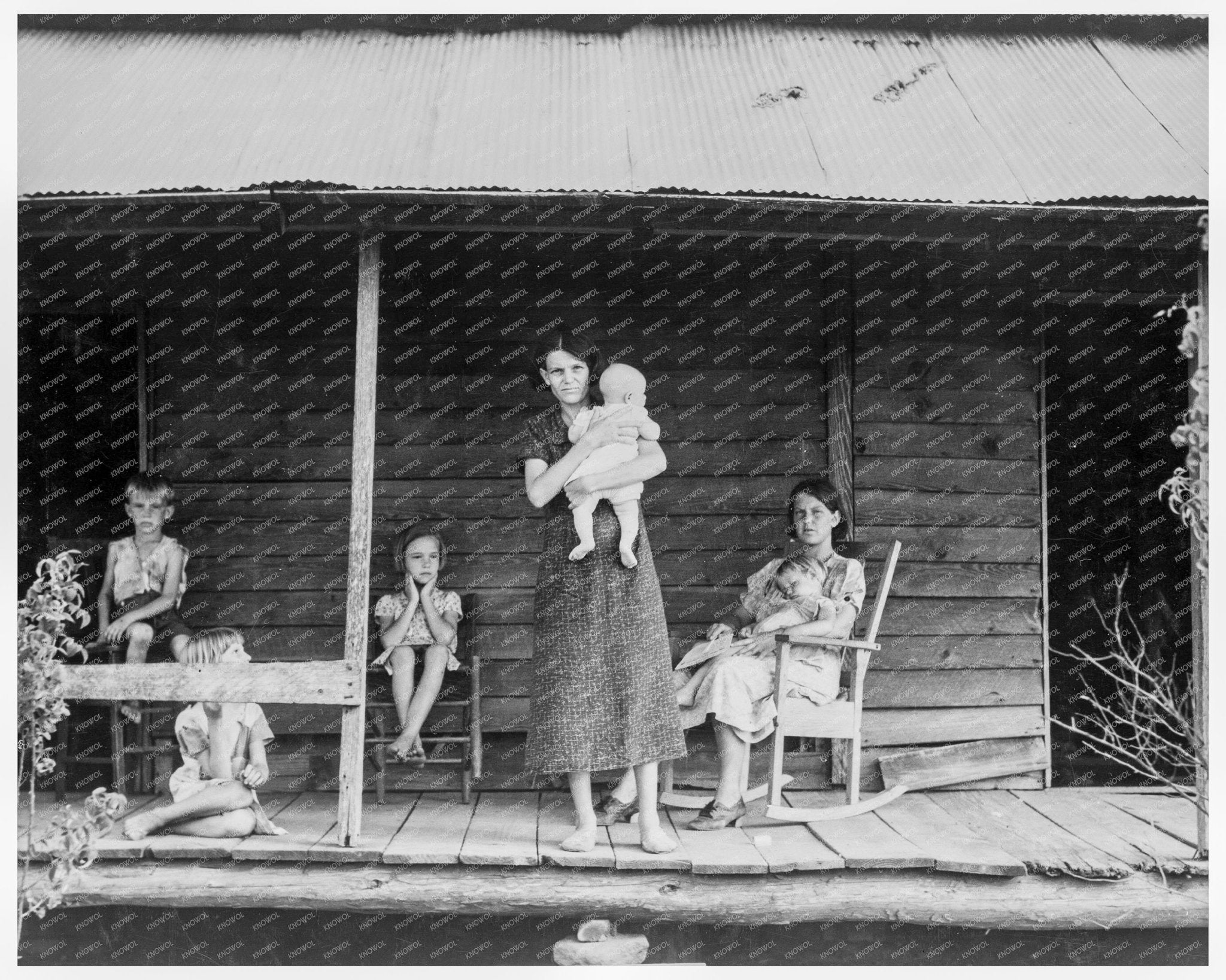 Cotton Sharecropper Family Georgia 1937 - Available at KNOWOL