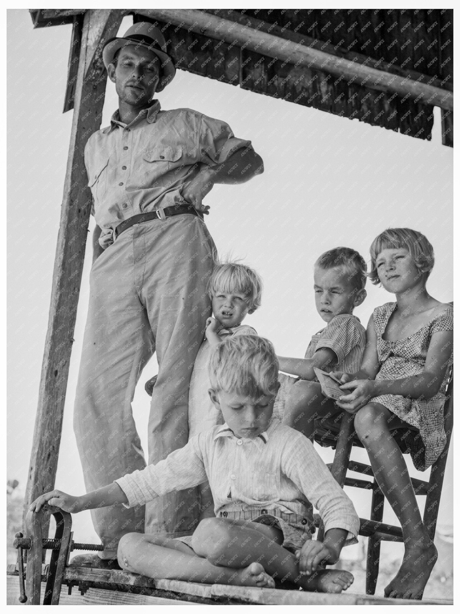 Cotton Sharecropper Family in Mississippi June 1937 - Available at KNOWOL