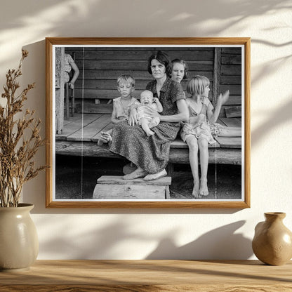 Cotton Sharecropper Family Macon County Georgia 1937 - Available at KNOWOL