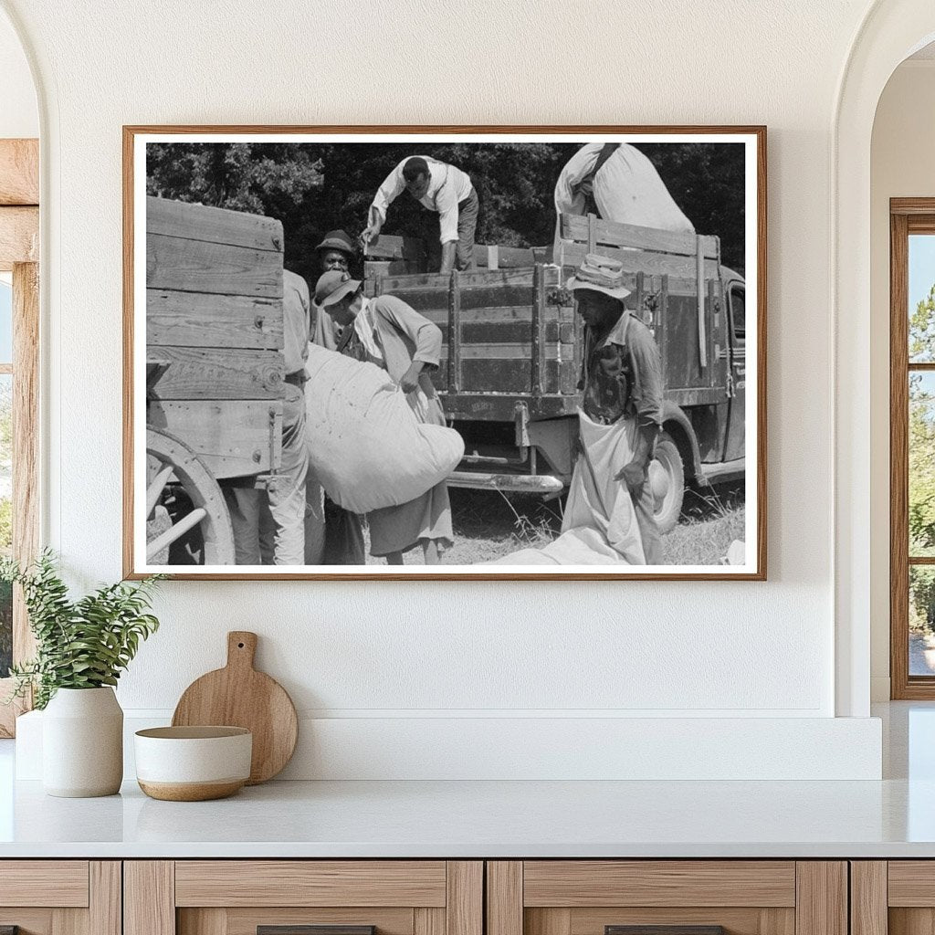 Cotton Truck Activity in Lehi Arkansas September 1938 - Available at KNOWOL