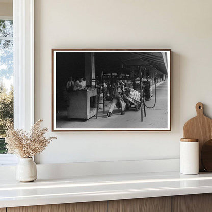 Cotton Unloading at Houston Compress October 1939 - Available at KNOWOL