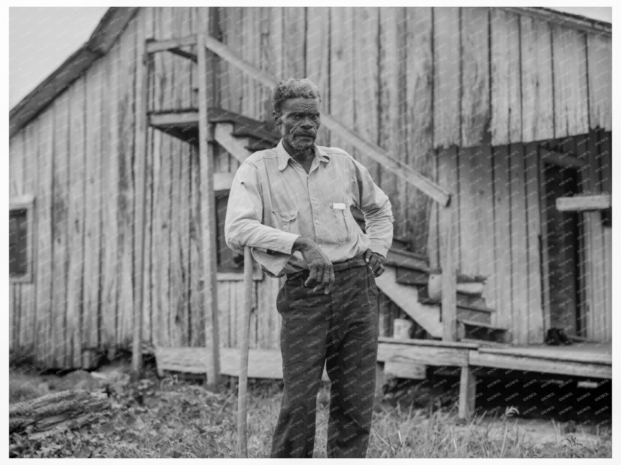 Cotton Worker in Sunday Clothes Blytheville Arkansas 1937 - Available at KNOWOL