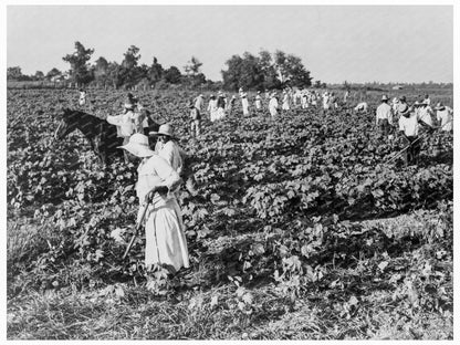 Cotton Workers at Aldridge Plantation June 1937 - Available at KNOWOL