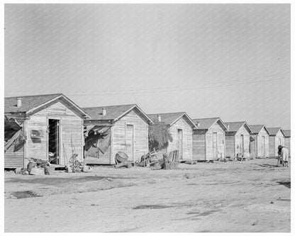 Cotton Workers Housing in Corcoran California 1936 - Available at KNOWOL