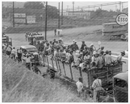 Cotton Workers Loading Supplies Memphis Tennessee 1937 - Available at KNOWOL