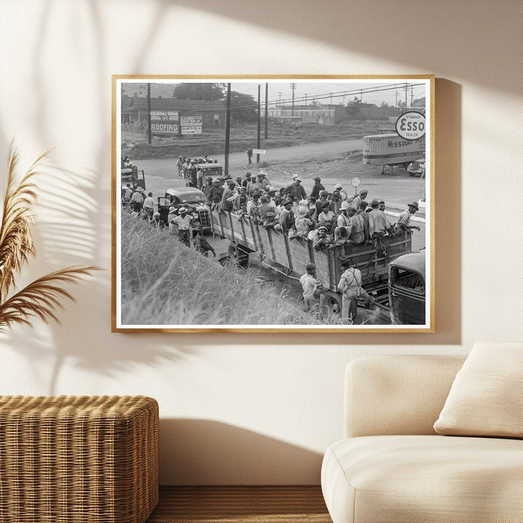 Cotton Workers Loading Supplies Memphis Tennessee 1937 - Available at KNOWOL