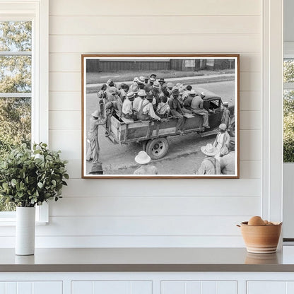 Cotton Workers Transported to Fields Memphis 1937 - Available at KNOWOL