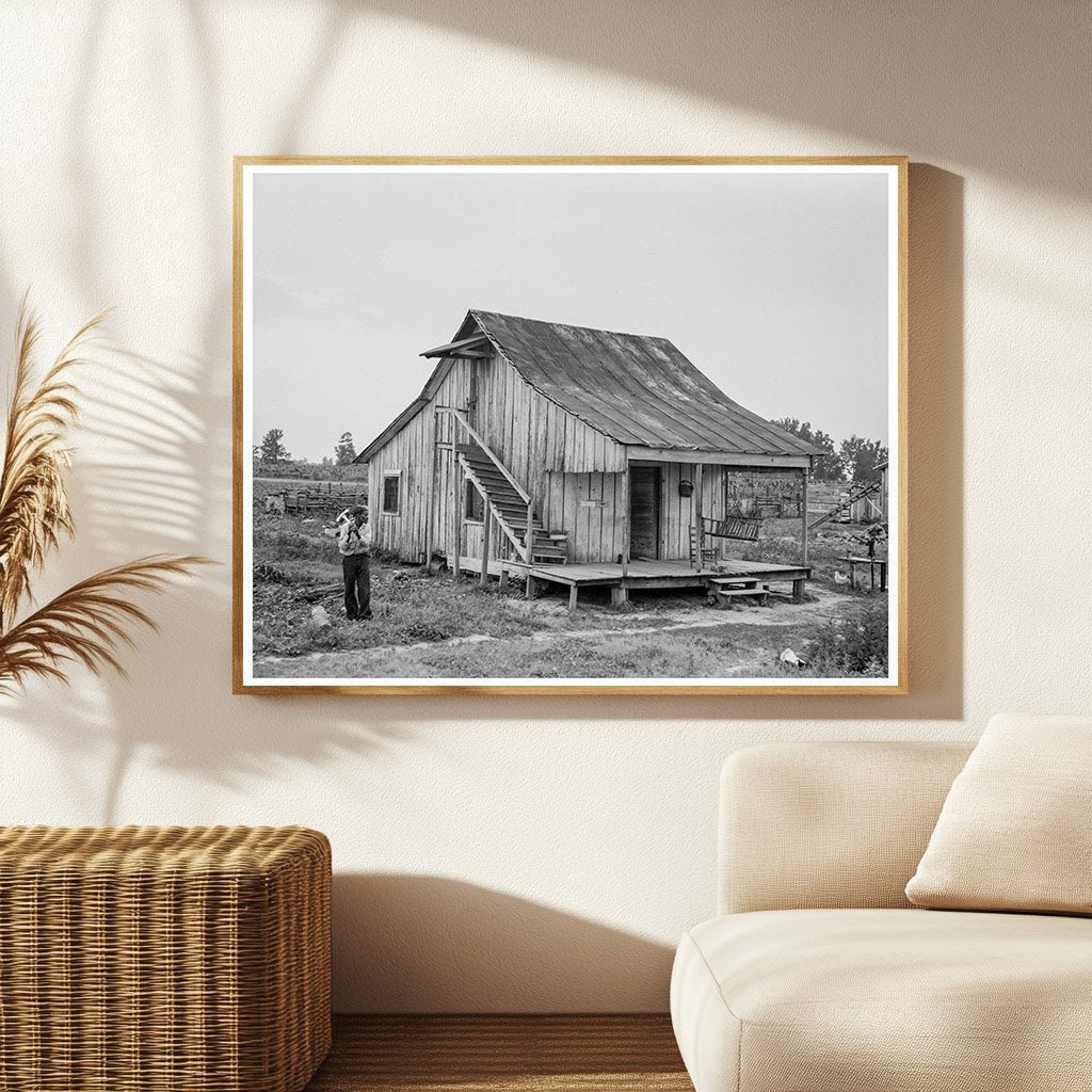 Cottonworkers Cabin Blytheville Arkansas June 1937 - Available at KNOWOL