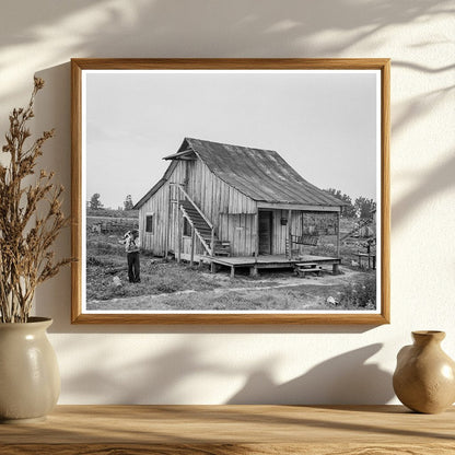 Cottonworkers Cabin Blytheville Arkansas June 1937 - Available at KNOWOL