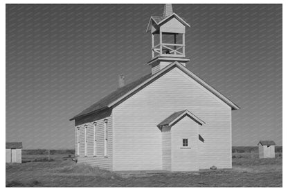 Country Church on Highway 83 Norton County Kansas 1940 - Available at KNOWOL