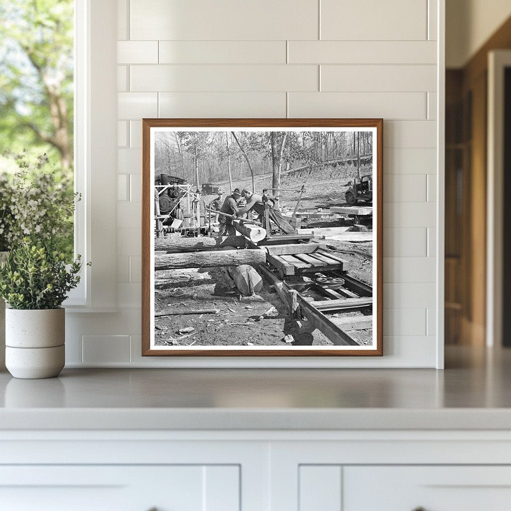 Country Sawmill Scene in Gallatin County 1937 - Available at KNOWOL