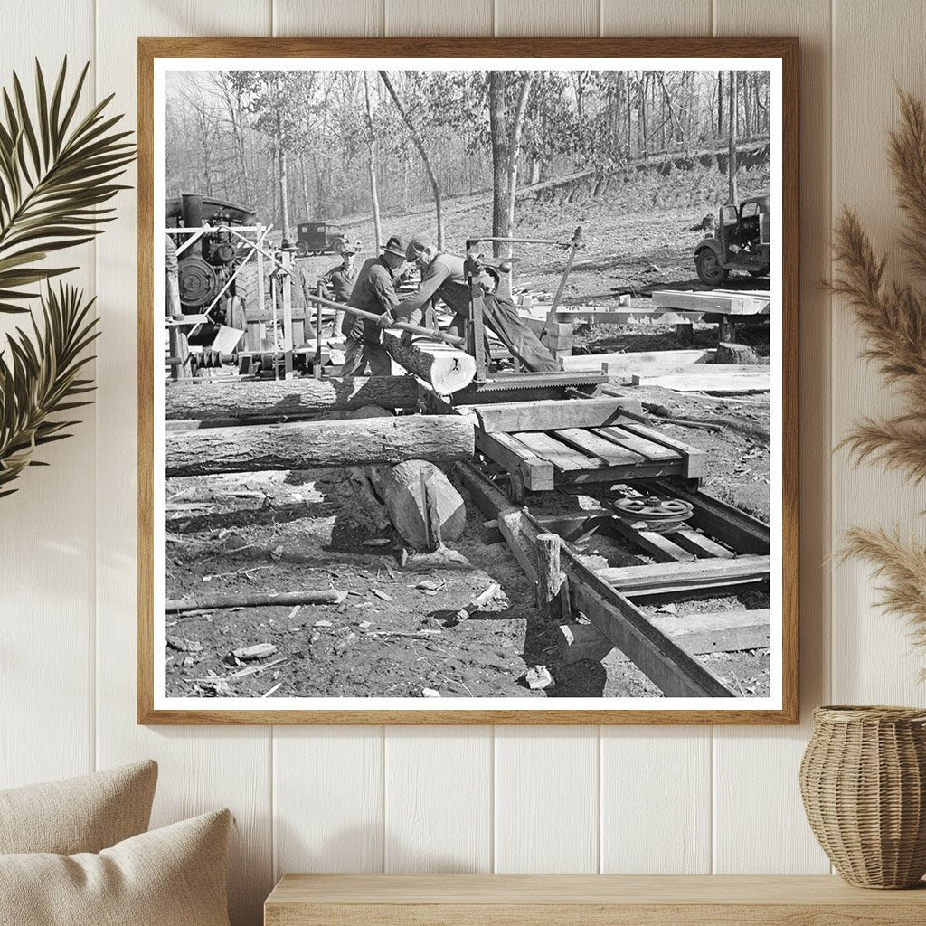 Country Sawmill Scene in Gallatin County 1937 - Available at KNOWOL