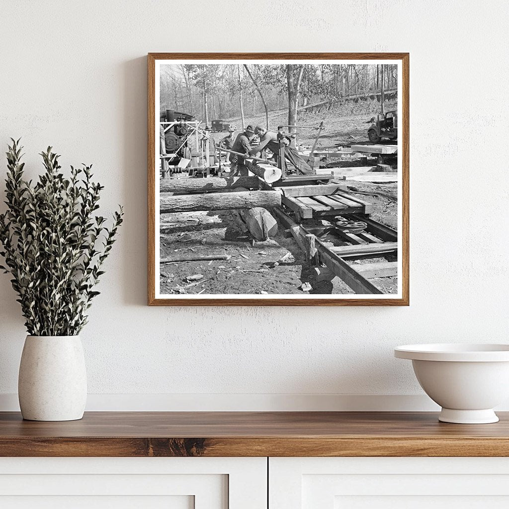 Country Sawmill Scene in Gallatin County 1937 - Available at KNOWOL