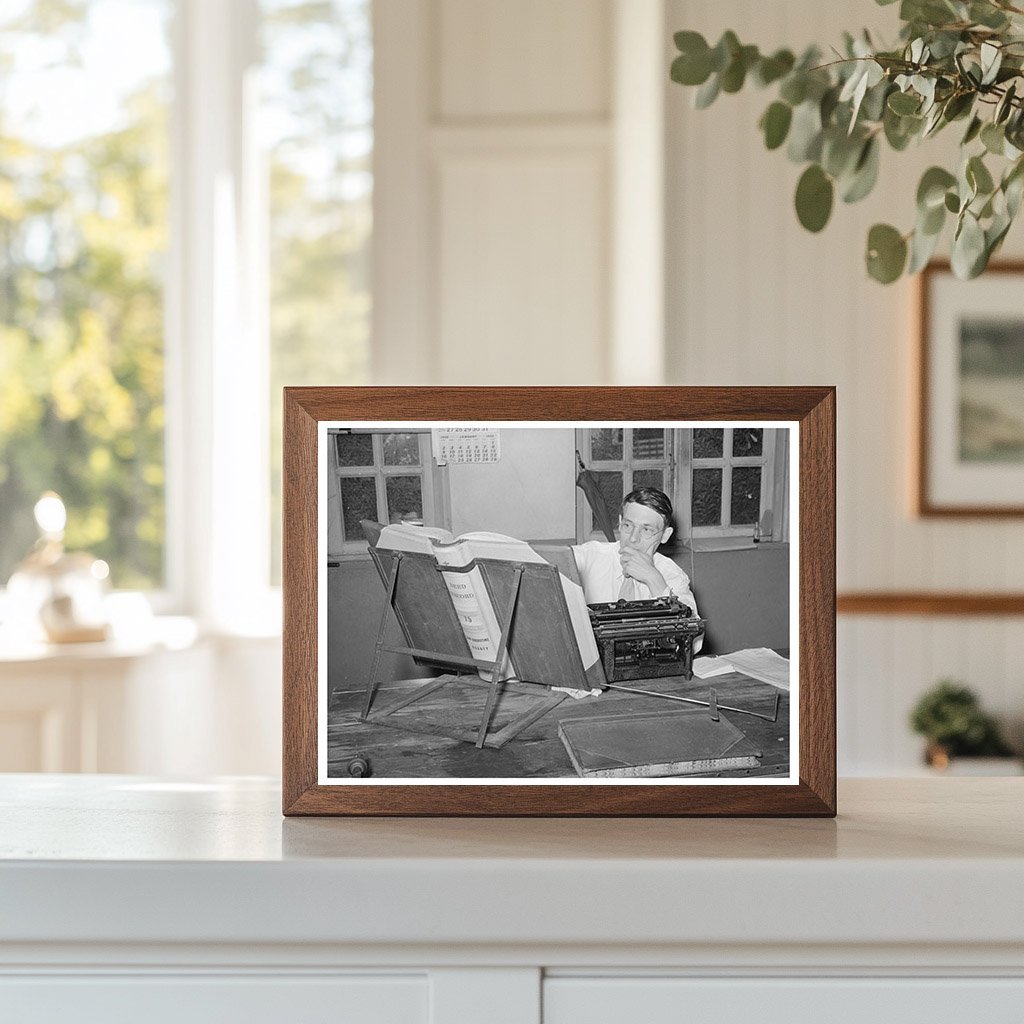 County Clerk in San Augustine Texas April 1939 Vintage Photo - Available at KNOWOL