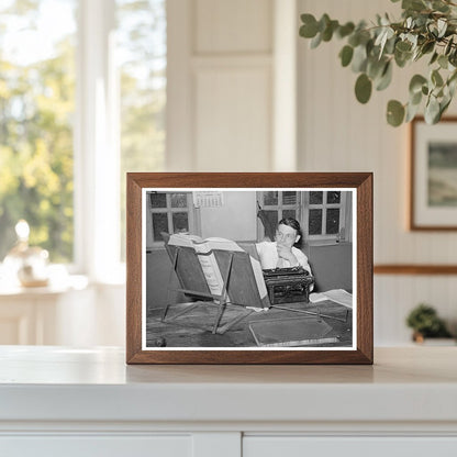 County Clerk in San Augustine Texas April 1939 Vintage Photo - Available at KNOWOL