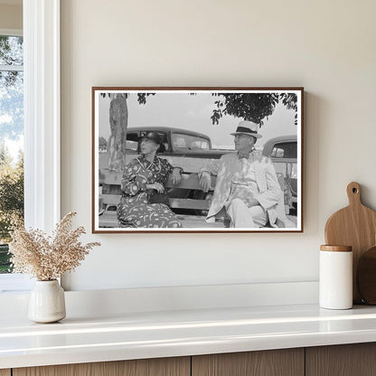 Couple at State Fair in Donaldsonville Louisiana 1938 - Available at KNOWOL