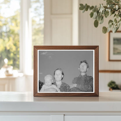 Couple with Firstborn at Oklahoma City Camp July 1939 - Available at KNOWOL