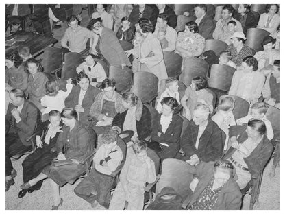 Courtroom Gathering for Agriculture Movie in San Augustine 1939 - Available at KNOWOL