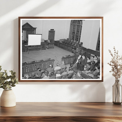 Courtroom Scene in San Augustine Texas April 1939 - Available at KNOWOL