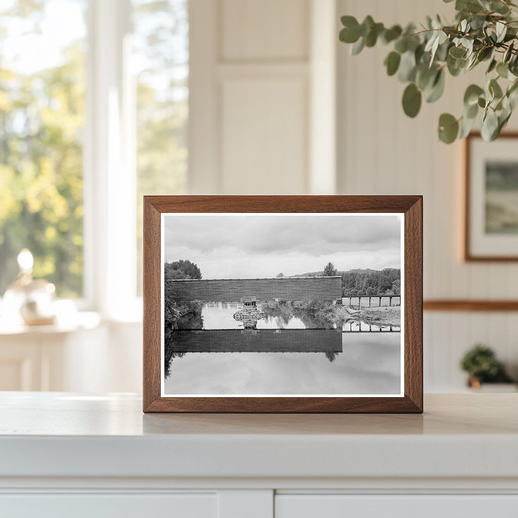 Covered Bridge over Chehalis River Thurston County 1939 - Available at KNOWOL