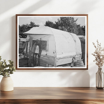 Covered Trailer in Oklahoma City Camp July 1939 - Available at KNOWOL