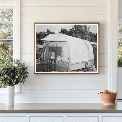 Covered Trailer in Oklahoma City Camp July 1939 - Available at KNOWOL