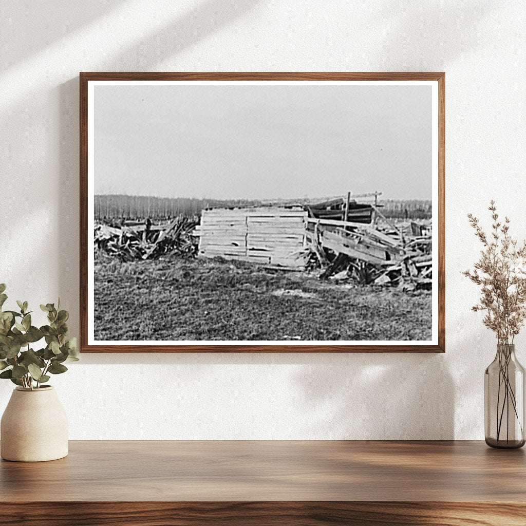 Cow Shed and Stump Fence on Abandoned Farm 1937 - Available at KNOWOL