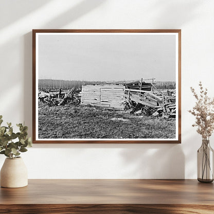 Cow Shed and Stump Fence on Abandoned Farm 1937 - Available at KNOWOL