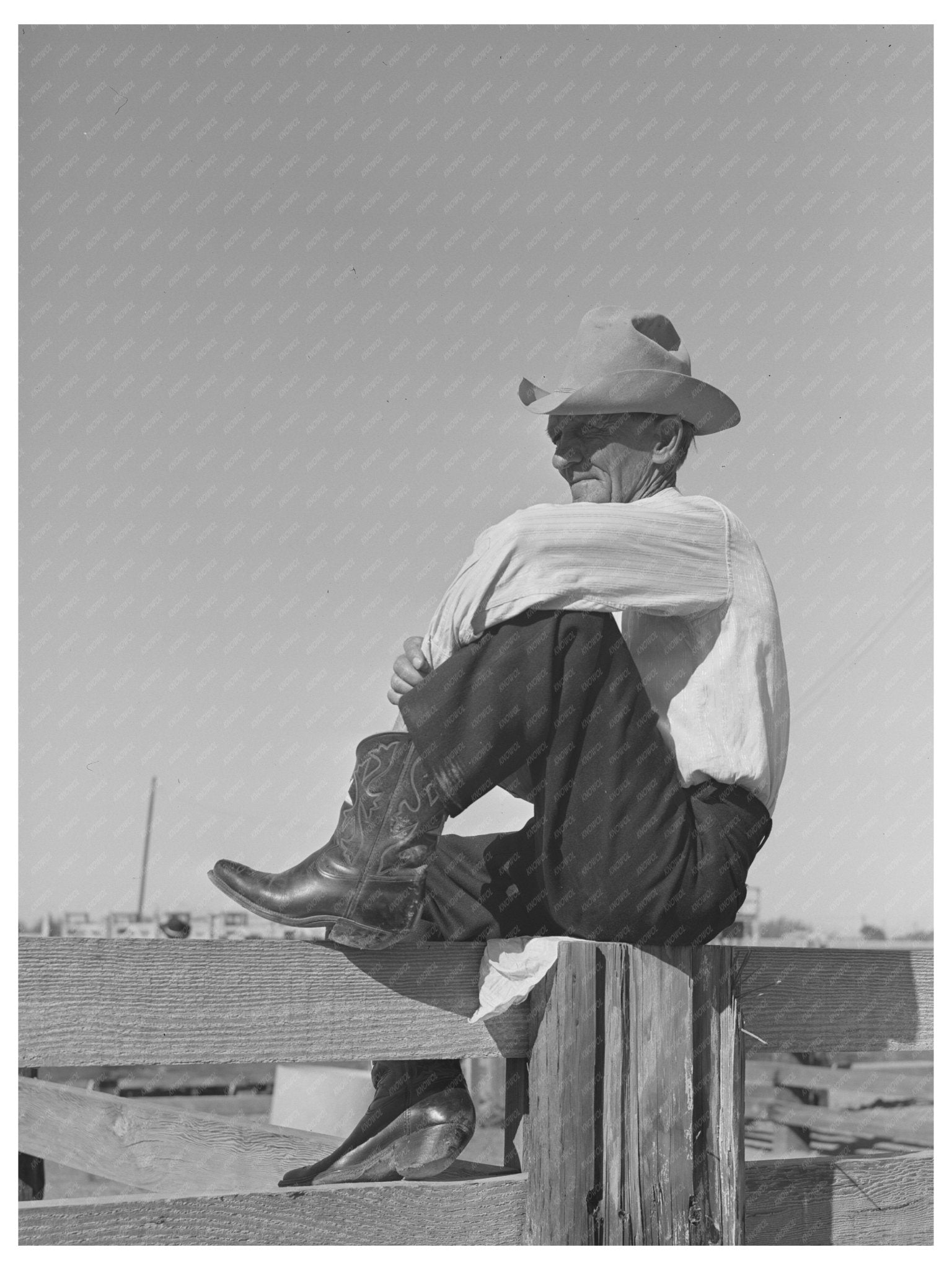 Cowboy at Imperial County Fair El Centro March 1942 - Available at KNOWOL