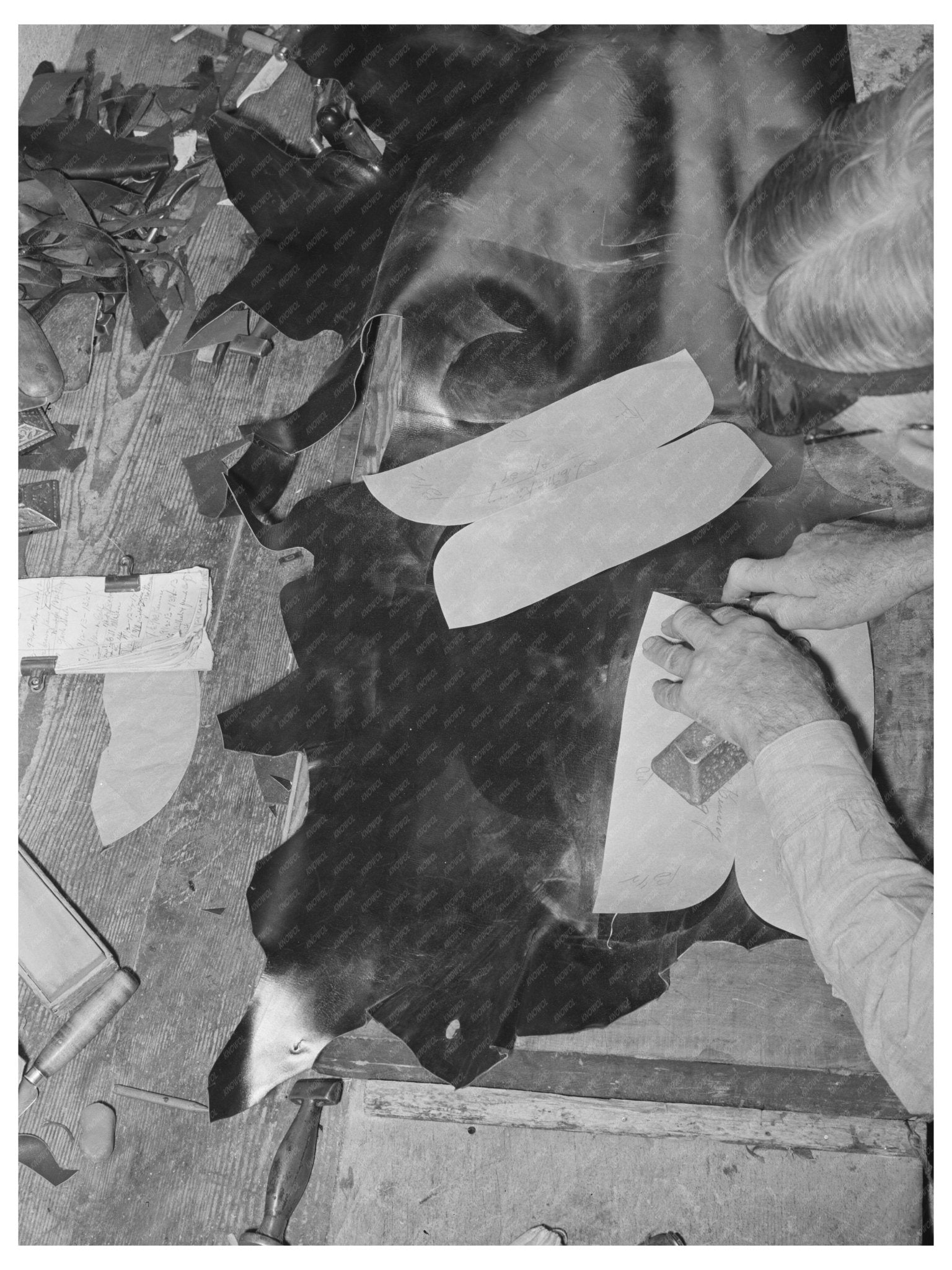 Cowboy Boot Makers in Alpine Texas May 1939 - Available at KNOWOL