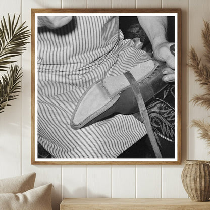 Cowboy Bootmaking Shop in Alpine Texas May 1939 - Available at KNOWOL