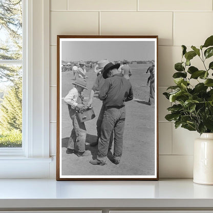 Cowboy Buying Coca - Cola at Polo Match Abilene 1939 - Available at KNOWOL