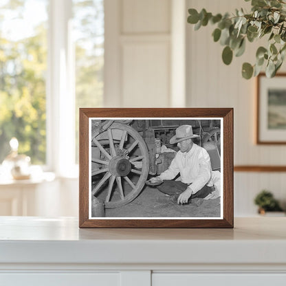 Cowboy Dinner by Chuck Wagon SMS Ranch Texas 1939 - Available at KNOWOL