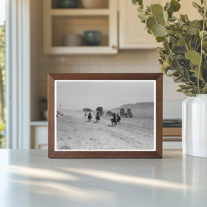 Cowboy in Action at Bean Day Rodeo New Mexico 1939 - Available at KNOWOL