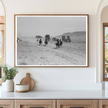 Cowboy in Action at Bean Day Rodeo New Mexico 1939 - Available at KNOWOL