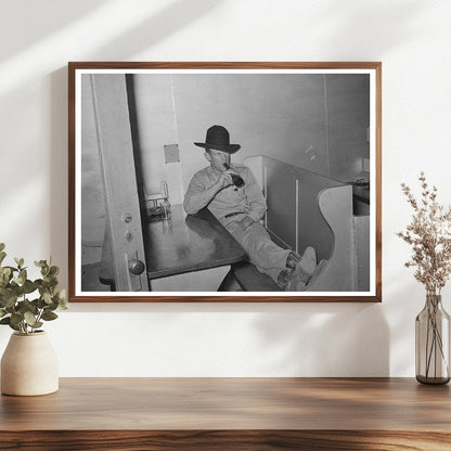 Cowboy in Beer Parlor Alpine Texas May 1939 - Available at KNOWOL