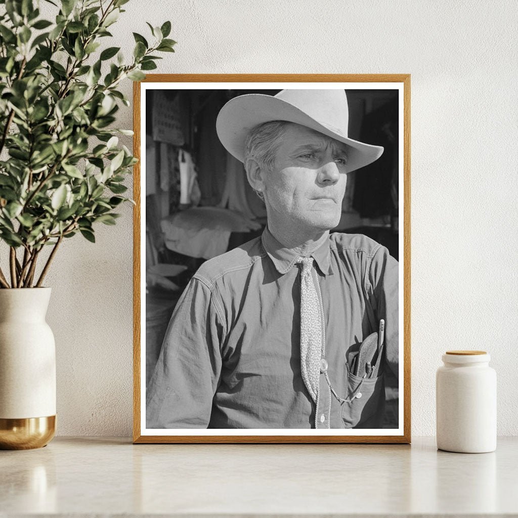 Cowboy in Weslaco Texas February 1939 FSA Collection - Available at KNOWOL